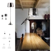 Image de Abat-jour Lampadaire 1740mm | Design | Tissu | Rétro | Chrome | Stand Lampe-parapluie Lampe sur pied Lampe sur pied Lampadaire