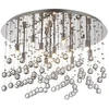 Image de Ideal Lux - Moonlight - Grand Plafonnier Semi-affleurant À 12 Ampoules, Chrome, G9