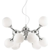 Image de Ideal Lux Nodi Lampe suspendue avec 9 verres sphériques Ø 80cm Lampe design chrome