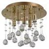 Image de Plafonnier contemporain Moonlight Metal-Crystal Gold 5 Lights G9 3W 3000K