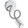 Image de Liseuse murale Ø100mm | LED | Moderne | Chrome | Lampe lit Flex bras nuit Applique murale