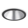 Image de Ideal Lux Spot encastré Game Round Noir Argent
