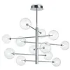 Image de Ideal Lux - Equinoxe - Plafonnier À 12 Ampoules À Bras Multiples, Chrome