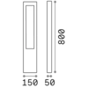 Image de Lampadaire Moderne Vega Aluminium Café 1 Lumière G9 3W 3000K Lumière Chaude