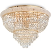 Image de Plafonnier classique Dubai Metal-Crystal Brass 24 Lights E14