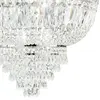 Image de Plafonnier classique Dubaï Métal-Cristal Chrome 24 Lumières E14