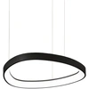 Image de Ideal lux GEMINI SP D42 Lampe LED suspendue Structure noire design moderne Baldaquin de plafond noir Longueur de suspension 180cm
