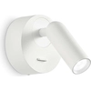 Image de Applique murale moderne haricot rond m ©tal blanc Led 3W 3000K lumi ¨re chaude