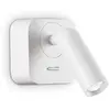 Image de Applique murale moderne Bean Square Metal White Led 3W 3000K Warm Light