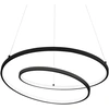Image de Ideal lux OZ SP D60 Lampe LED suspendue Structure noire design moderne Baldaquin de plafond noir Longueur de suspension 150cm