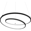 Image de Ideal lux OZ SP D80 Lampe LED suspendue Structure noire design moderne Baldaquin de plafond noir Longueur de suspension 150cm