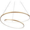 Image de Ideal lux OZ SP D80 Lampe LED suspendue Structure laiton Design moderne Baldaquin de plafond laiton Longueur de suspension 150cm