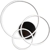 Image de Ideal lux FRAME PL CERCHIO Applique murale Plafonnier au design circulaire Structure Noir