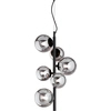 Image de Ideal lux PERLAGE SP6 Suspension avec douilles G9 Structure noire avec diffuseurs circulaires