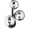 Image de Ideal lux PERLAGE AP3 Applique murale avec douilles G9 Structure noire avec interrupteur intégré
