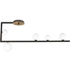 Image de Ideal lux BIRDS PL5 plafonnier avec douilles G9 structure noir design industriel