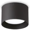 Image de Plafonnier moderne Spike Metal Black 1 Light Gx53 9W 3000K Warm Light