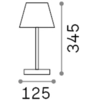 Image de Lolita Lampe de bureau moderne métal blanc Led 7W 3000K