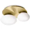 Image de Plafonnier contemporain Ninfea Laiton Métal 2 Luminaires Gx53 9W 3000K Lumière chaude