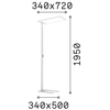 Image de Lampadaire Moderne Confort Métal Blanc Led 76W K Lumière Chaude 3000K