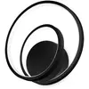 Image de Applique moderne Dali Oz métal noir à leds 28W 3000K lumière chaude