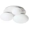 Image de Plafonnier contemporain Ninfea Métal Blanc 3 Luminaires Gx53 9W 3000K Lumière Chaude