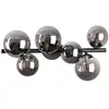 Image de Plafonnier contemporain Perlage Métal Noir 6 Lumières G9 15W 3000K Ip20