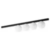 Image de Plafonnier contemporain Binomio Métal Noir 4 Lumières G9 4W 3000K Ip20