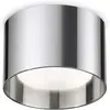 Image de Plafonnier contemporain Spike Aluminium Chrome 1 Lumière Gx53 15W 3000K Ip44