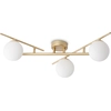 Image de Atlas Plafonnier Contemporain Métal Or 3 Lumières G9 4W 3000K Ip20