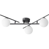 Image de Plafonnier contemporain Atlas Metal Black 3 Lights G9 4W 3000K Ip20