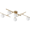 Image de Atlas Plafonnier Contemporain Métal Or 5 Lumières G9 4W 3000K Ip20