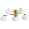 Image de Plafonnier contemporain Hermes Metal Brass 5 Lights G9 28W 3000K Ip20