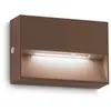 Image de Ideal Lux 316895 OUTDOOR DEDRA Petite applique murale d'extérieur à LED 1,5 W 160/50 lm 3000 K IP65 Couleur café