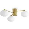 Image de Plafonnier contemporain Hermes Métal Laiton 3 Luminaires G9 28W 3000K Ip20