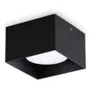 Image de Plafonnier contemporain Spike Aluminium Noir 1 Lumière Gx53 15W 3000K Ip20