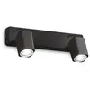 Image de Ideal Lux 321509 RUDY Projecteur mural/spot 2xGU10 noir