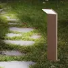 Image de Ideal Lux 322575 OUTDOOR STYLE Lampadaire/mât d'éclairage LED pour l'extérieur, H 500 mm, 9 W, 1050/780 lm, 3000 K, IP54, brun café