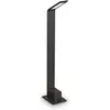 Image de Ideal Lux 326696 OUTDOOR AGOS Lampadaire/mât d'éclairage LED pour l'extérieur, V600 mm, 6,5 W, 670/560 lm, 3000 K, IP54, noir