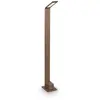 Image de Ideal Lux 326726 OUTDOOR AGOS Lampadaire/mât d'éclairage LED pour l'extérieur, V800 mm, 6,5 W, 670/560 lm, 3000 K, IP54, brun café