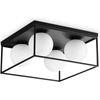 Image de Plafonnier contemporain Lingotto Metal Black 4 Lights E14 28W Ip20