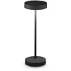 Image de Ideal Lux 328614 OUTDOOR TOFFEE Lampe de table LED d'extérieur avectactile, 320 mm, 2 W, 230/170 lm, 3000 K, indice de protection IP54, noir, batterie rechargeable, interrupteur marche/arrêt