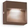 Image de Ideal Lux 328621 OUTDOOR DEDRA BIG Applique murale d'extérieur à LED 1,5 W 160/50 lm 3000 K IP65 Couleur café
