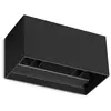 Image de Ideal Lux ATOM LED Applique 4x 4x25W noir IP54 blanc chaud 328676