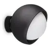 Image de Applique murale Bloom Nero, douille E27, variateur intégré, indice de protection IP20, verre/aluminium, marque Ideal Lux
