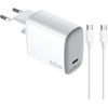 Image de Celly Uptc1usbc65wctc 65w chargeur mural usb-a et usb-c One Size