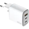 Image de USB charger GaN 1 x USB-A + 2 x USB-C PD 65W