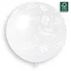 Image de Ballon Joyeux Anniversaire Rond - 80 Cm - Gris