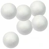 Image de Boule Sphérique 30 Pièces En Polystyrène 2,5 Cm, Blanche, Décoration De Noël