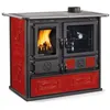 Image de Cuisinière À Bois Raccordable - La Nordica Rosa 5.0 Ceramica 8.8 Kw Bordeaux